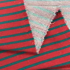 Silver Hoodies 82% Polyester 11% Cotton Dye Stripe Silver French Terry Clothes Knitting Fabric For Hoodies Clothing