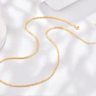 Silver Silver Classic Chain Necklace 925 Silver Necklace 18K Gold Plated Chain Necklace For Women