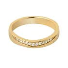 Zircon Gemnel Fashion Jewelry Stacking Style Zircon 925 Sterling Silver Engagement Ring