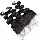 Nature Wholesale Brazilian Hair Lace Frontal Thin Swiss HD Transparent Lace 13*4 Frontal Nature Human Hair