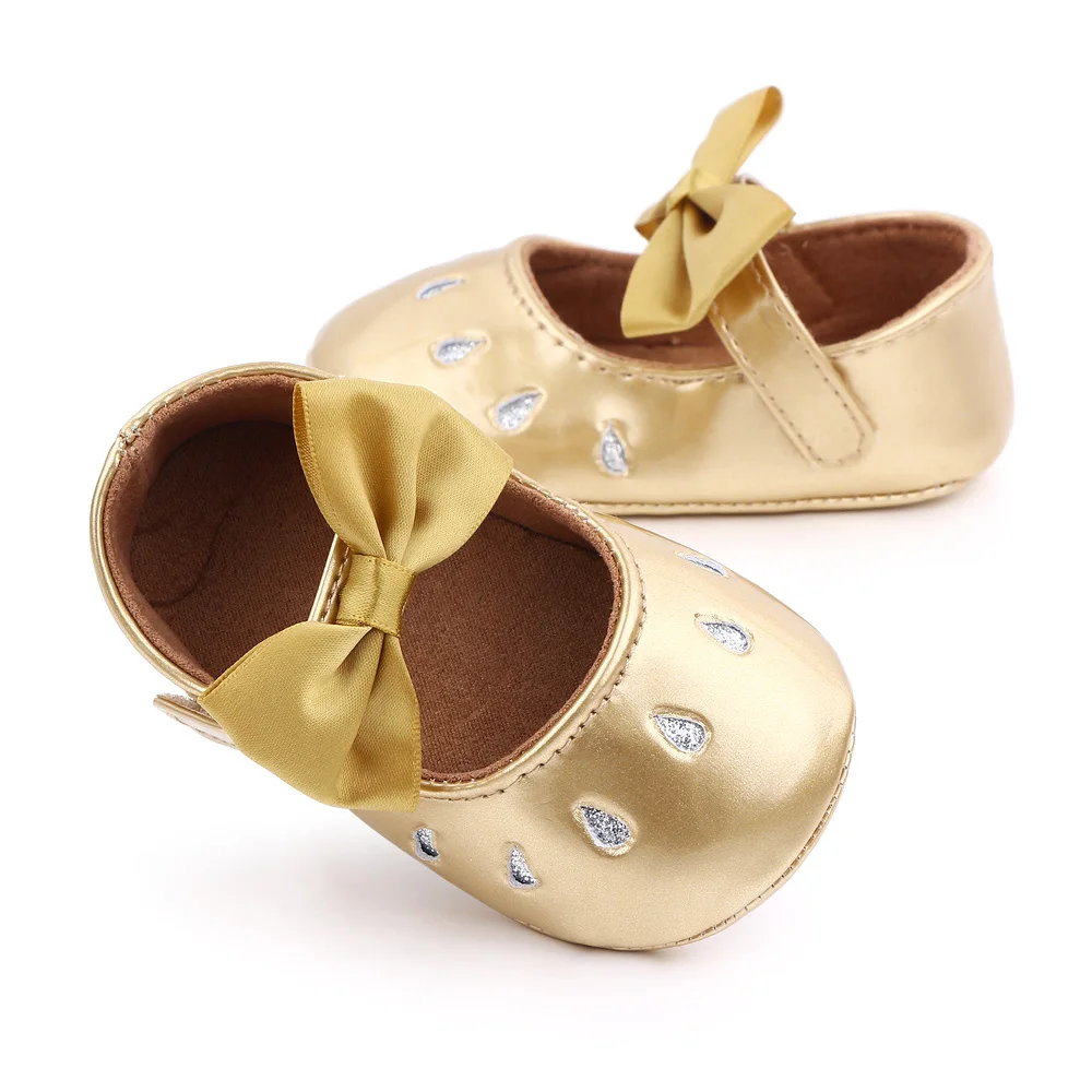 Hot Selling Beautiful Soft PU Leather Baby Girl Shoes Dresses Shoes for Babies supplier