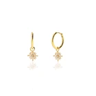 Sterling ZOLA Jewelry Manufacturer Custom Jewelry 925 Sterling Silver HOOP Earrings Flower Drop Earring