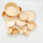 Wooden Box Wooden Round Wood Box Baking Round Wooden Box Large Bread Crate Box With Wooden Lid