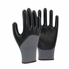 13 Gauge Nitrile Coated Cut Working Industrial Hand Safety Gloves For Construction