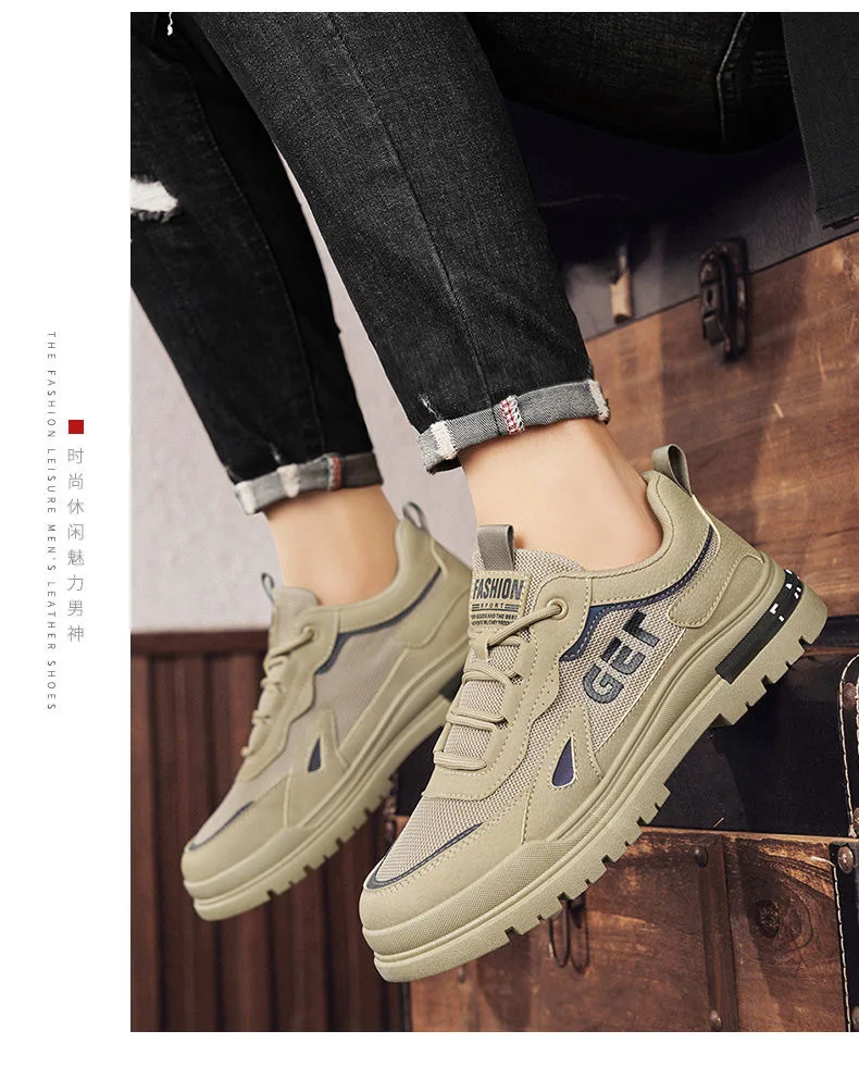 China Manufacturer Custom brand Comfortable Men's Upper PU Leather White Casual Shoes Men