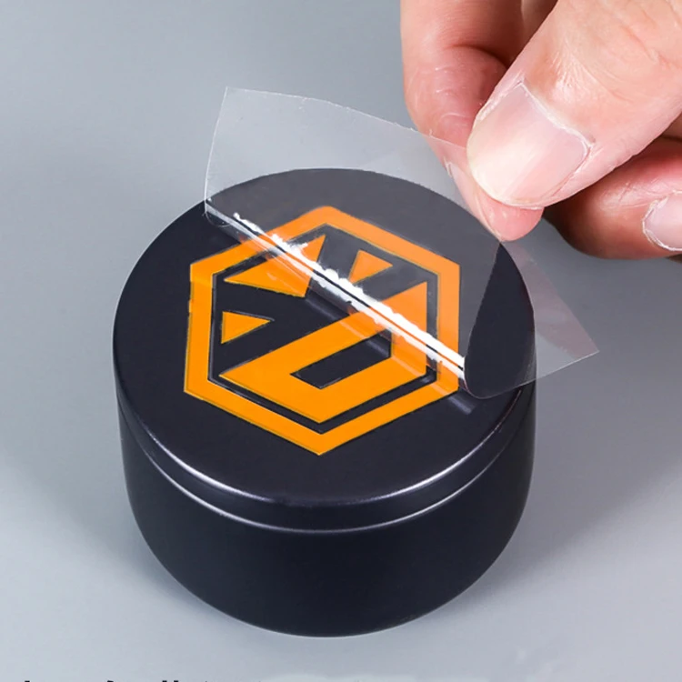 Custom Personalized Transparent Lettering Brand LOGO UV Transfer Packaging Sticker Printing Crystal Paste Labels For Bottle Jar