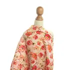 Garment Wholesale Top Selling Red Floral Printed Lace 100% Cotton Embroidery Fabric Custom Fabric Printing For Garment