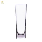 Glass Glasses 430ml Handmade Heavy Base Square Smoothie Glass Drinking Glasses For Water Juice Whiskey And Cocktail