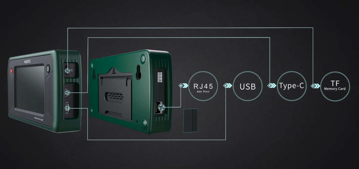 The latest portable paperless 16-channel thermocouple data logger