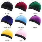 Wholesale Cap Hat Wholesale Kids Velvet Elastic Wave Dome Cap Wig Hat Comfortable Hair Protection Hat