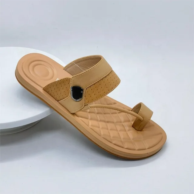 Low Price Fashion Sandals Pu Leather Arabic Style men Slippers Pakistan Arabic Sandal For Men