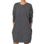 Long Sweater Dress Dresses Women Classic Fashion Round Neck Long Sleeve Women Knit Long Sweater Dress