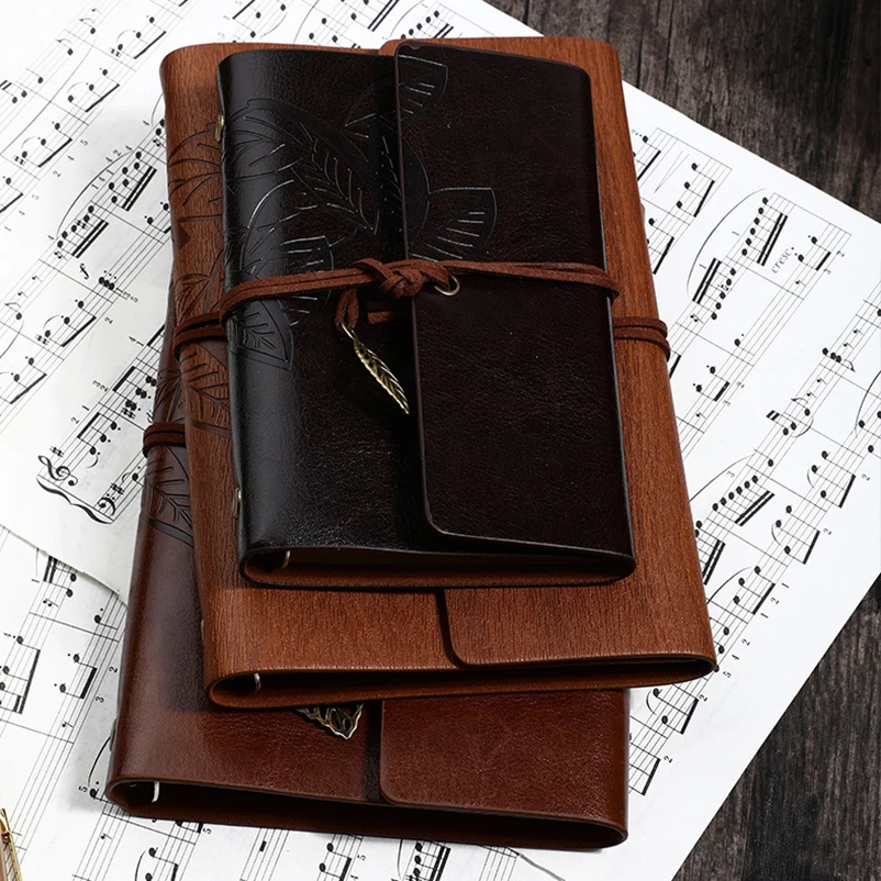 Pu color a6 leather notebook leaves restoring ancient ways notepad japan and south korea stationery gift Pu color a6 leather notebook leaves restoring ancient ways notepad japan and south korea stationery gift