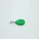 Best selling fashion natural stone waterdrop jade charms