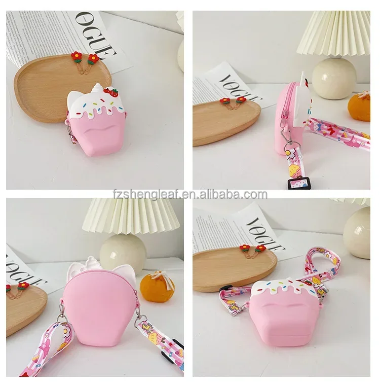product 3d cartoon japan style cute kids coin pouch purse crossbody shoulder handbags girls mini custom children shoulder bags for kids-5