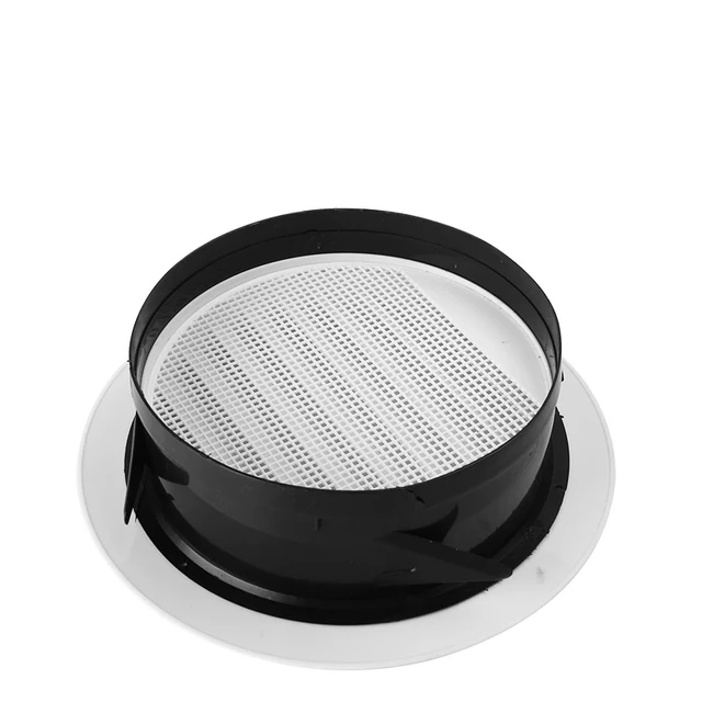 Round Air Vent ABS Louver Grille Cover Adjustable Exhaust Vent for Bathroom Office Ventilation Grid