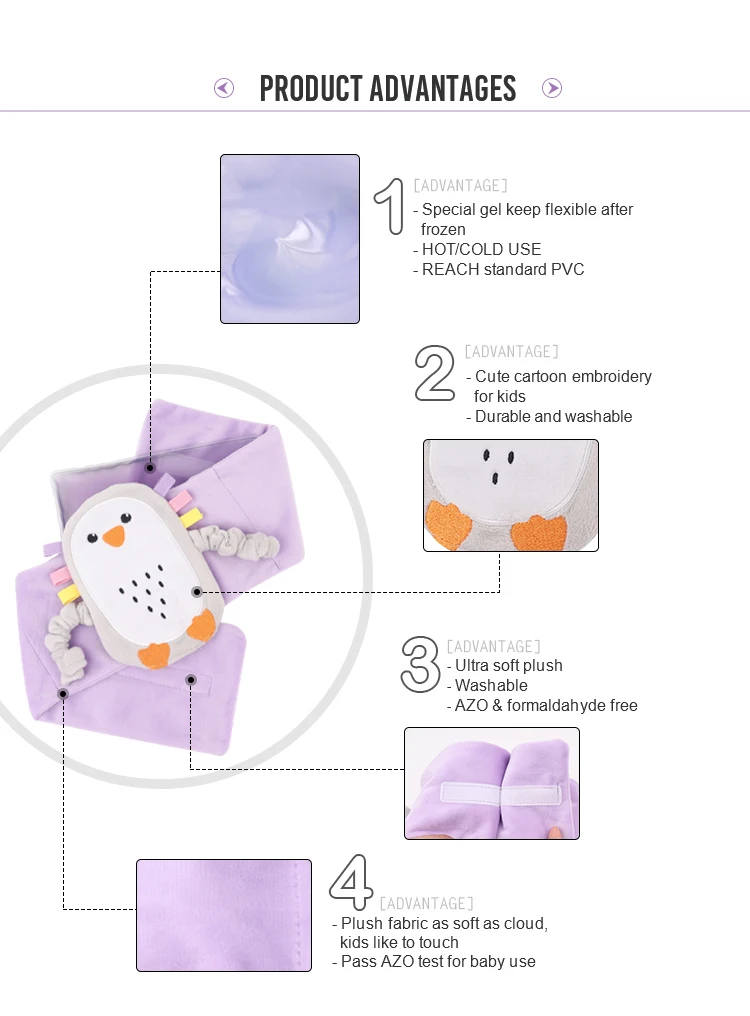 Stomach Colic And Gas Relief Microwavable Calm Baby Heating Pad For