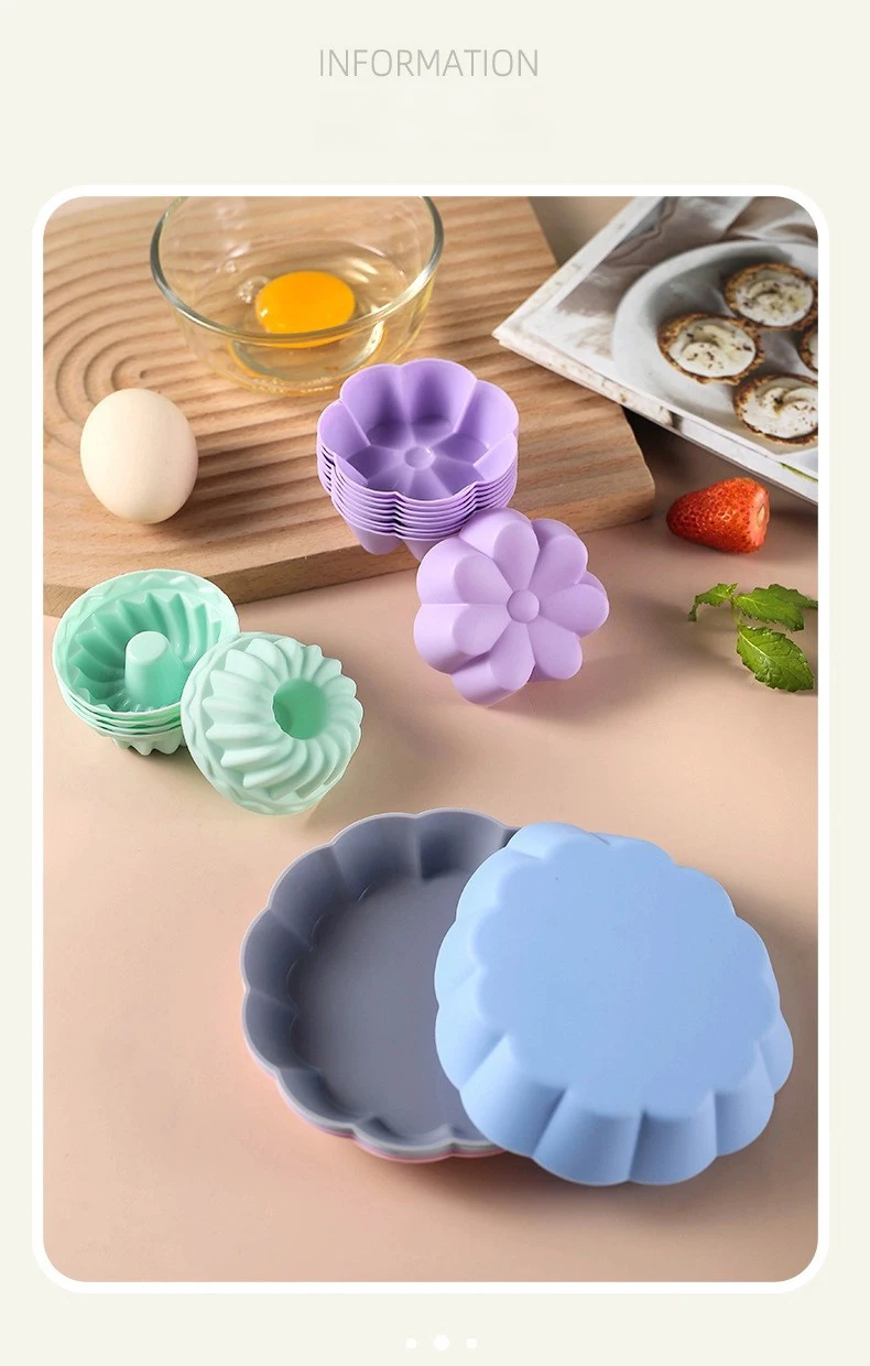 Silicone Non-Stick Non-Toxic High Temperature Resistant Baking Mold for Cake Pudding Muffin & Steamed Chinese Sponge Cake supplier