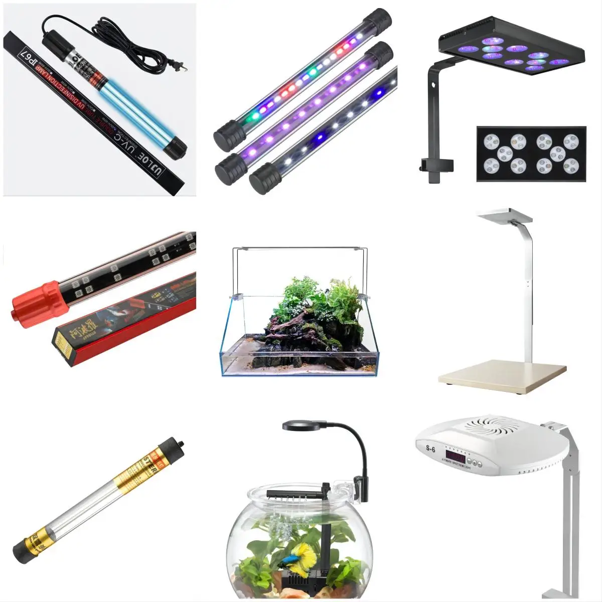 Full Spectrum Wrgb Wifi Marine Nano Fish Tank Led Aquarium Light 21