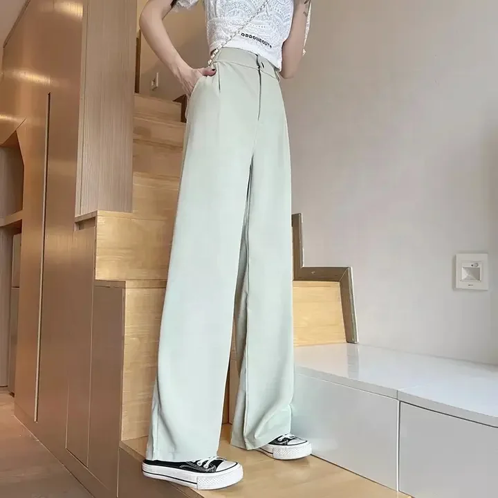 Women 's High Waist Wide Leg Baggy Jeans Side Pocket Denim Pants Vintage Cargo Pants Boyfriend Trousers Y2K Streetwear