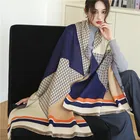 Shawls Long 2021 Winter Shawls Cashmere Scarf Hot Sale Thick Women Pashmina Long Large Thick Style Scarves