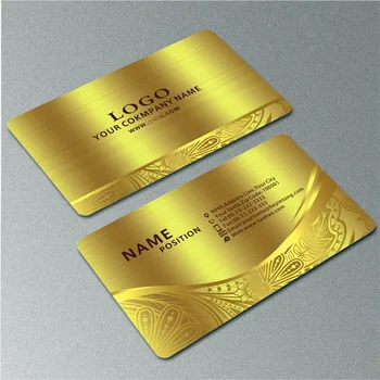 88Mmx51Mm High-End Customized Business Bank Gift Cards Metal Color Card