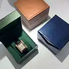 Brown Genuine Leather Box Watch Gentleman Watches Present Pack Elegant Wrist Watch Box