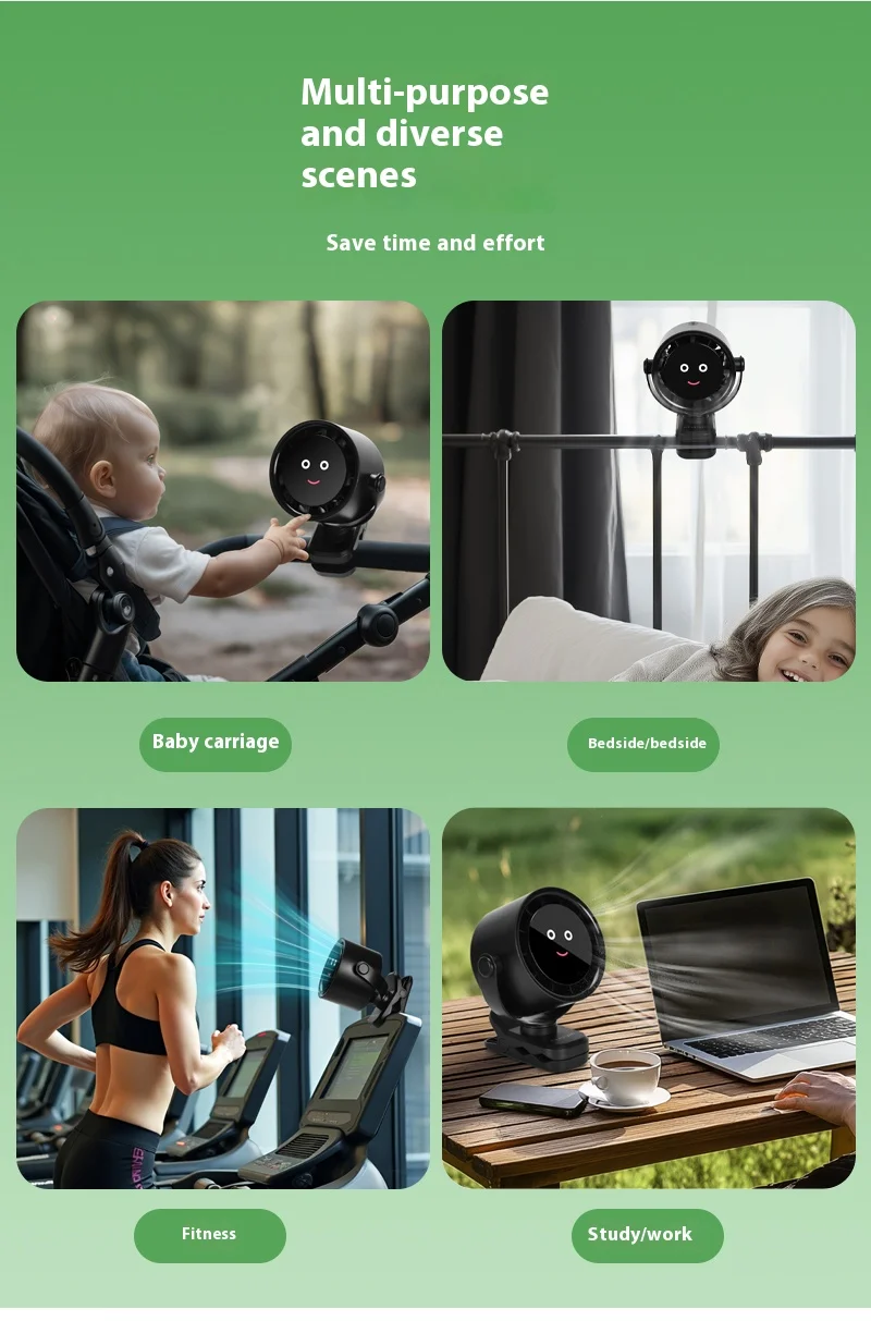 Mounted Usb Clip Fan, Wall, Portable - detail 18