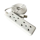 2 4 Factory Price Good Quality SY2044N 3M/4M/5M 2 Flat Pins 4 GANG Extension Socket