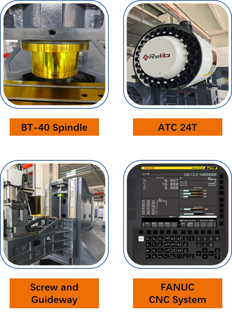 product direct factory wf 855 high precision 3 axis vertical bt40 cnc milling machine with automatic atc siemens control-7