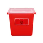 Medical Plastic Medical Disposable Biohazard Waste Plastic Sharp Container With Handle