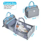 Baby Bag 3 In 1 Diaper Bag Baby Bag OEM Waterproof Baby Foldable Bed Bag 3 In 1 Diaper Backpack Bag