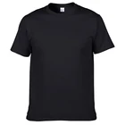 Odm OEM ODM Manufacturer Custom Men's Clothing Cotton Short Sleeve Crew Neck Black T-shirt