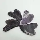 Wholesale Natural Healing Stone Dream Amethyst Crystal GuaSha Slab For Healing Gifts