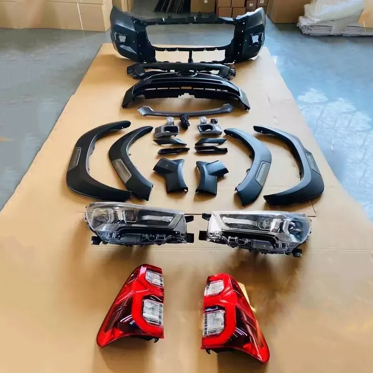 KEBEL New Body Kit Parts Latest Pickup Head Lamp Car Body Kits Front Bumper Set for Hilux Revo Rocco 2020 2021 supplier