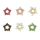 Fashion Ruby Gemnel Fashion Jewellery Sterling Silver Charm Earrings Opal Ruby Emerald Pendants Charms 2021