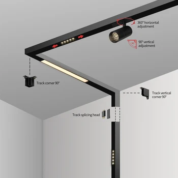 Aisilan Wifi App Control Smart Rail Lighting System Dimmable Recess