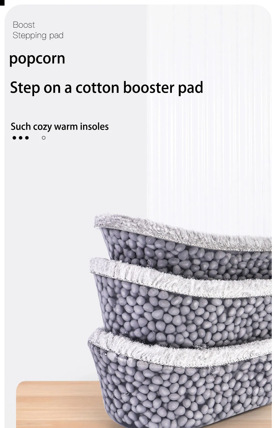 Popcorn Silicone Lamb Wool Insoles, Height-Increasing & Thermal Comfort Popcorn Silicone Lamb Wool Insoles, Height-Increasing & Thermal Comfort