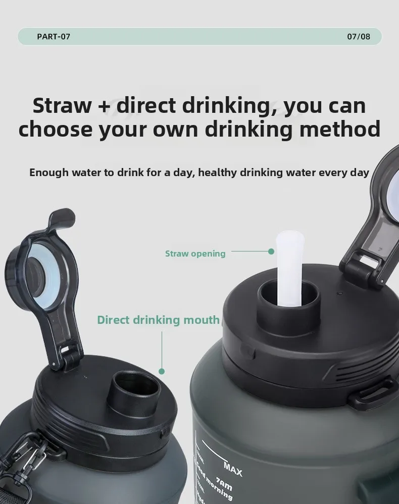 Custom 2L Silicone Sports Water Bottle Portable Foldable Large Capacity Outdoor Camping with Direct Drinking Handle for Tours supplier