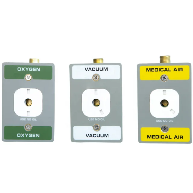 Medical gas outlet wall-mounted American standard gas outlet din standard medical gas outlet