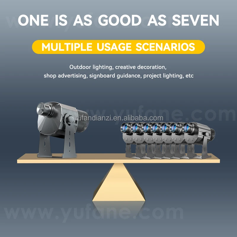 Yufan Seven Figure Dynamic Gobo Projection Lamp