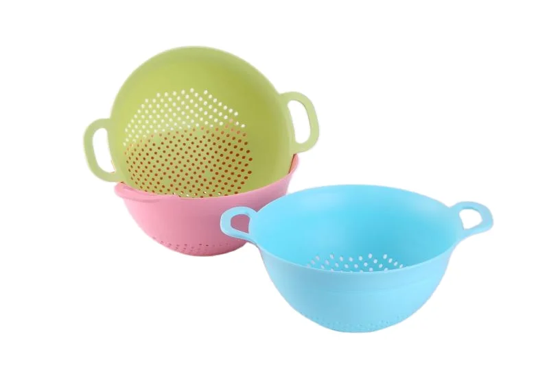 Plastic Strainer Colander for Fruit Vegetable with 2 Handles Plastic Sieve Basket Big Colander