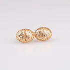 18k Gold Plated Earrings Earrings Special Design 2021 New Arrival Diamond For Wedding 18K Gold Plated Stud Earrings