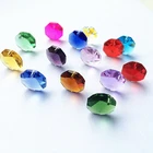 Wedding Curtain Decoration Hanging Octagon Crystal Beads For Chandelier Parts