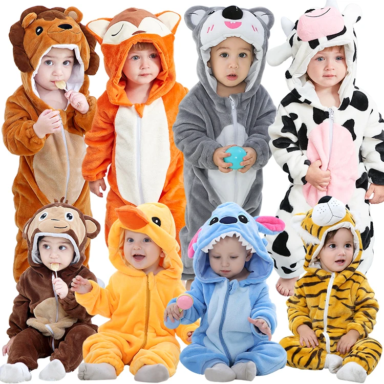 MICHLEY Baby Girls Boys Romper Bear Style Jumpsuit Autumn & Winter Cosplay Clothes 