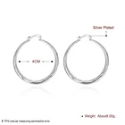 Hoop Latest New Design Sliver Plated Earrings Big Hoop Earring Round Circle Hoop Earrings