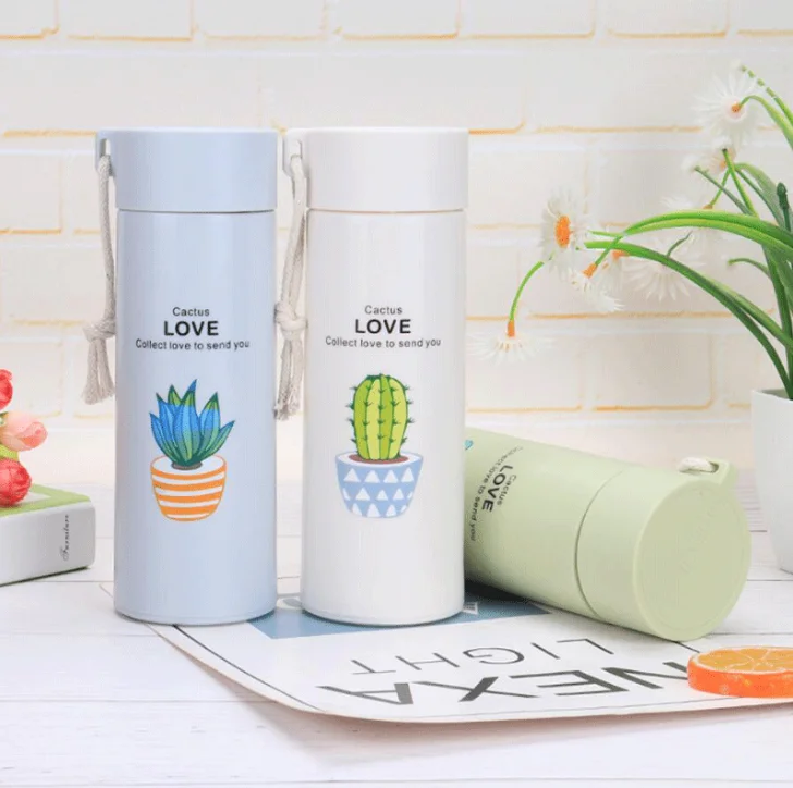Reusable Insulated Water Bottle Travel Mug Vacuum Insulated Double Layer Water Food Grade Glass Bottle