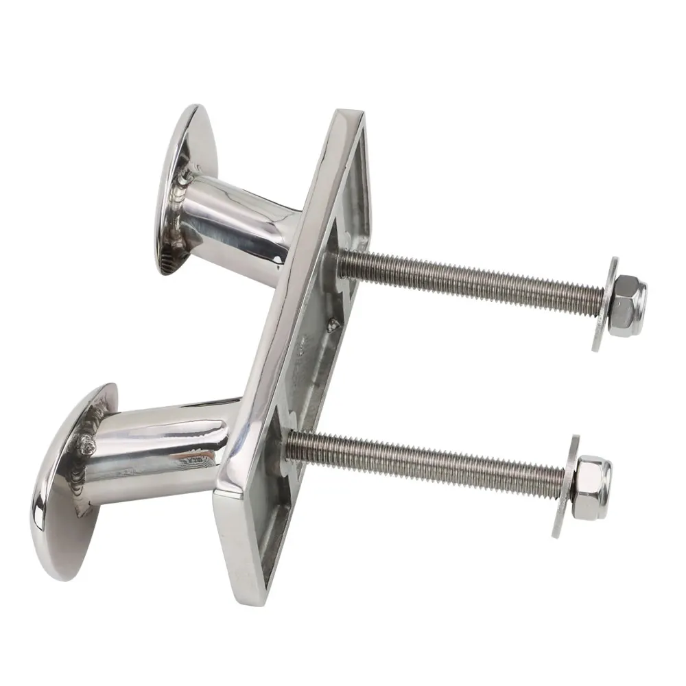 product 6 inch 8 inch 10 inch 12 inch stainless steel 316 double cross horn docking bollard cleat marine mooring dock bitt bollard-6