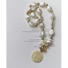 Pearl 2022 New Pearl Necklace Alloy Hot Custom Necklace Gold Baroque Necklace