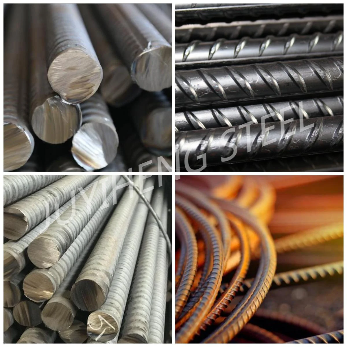 Construction Deformed Steel Rebar HRB400 HRB500 Metal Reinforcement Bar 6mm - 40mm 0
